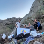 Un grupo de merlinos logró establecer la ruta de escalada más alta de San Luis