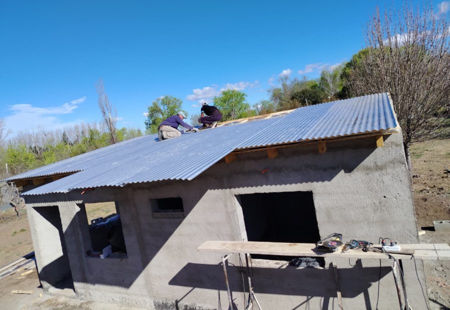 Avanza la edificación de viviendas por autoconstrucción en Concarán