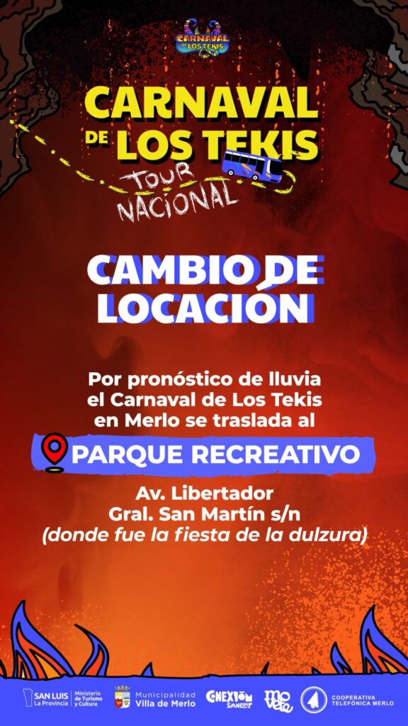 Villa de Merlo se prepara para vivir el Carnaval de Los Tekis