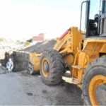 La Municipalidad de La Punta realizó una gran excavación en la zona comercial por la obstrucción de grasas arrojadas en cloacas