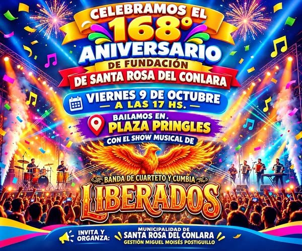 Santa Rosa cumple 168 años con un festejo que abraza las raíces y el futuro