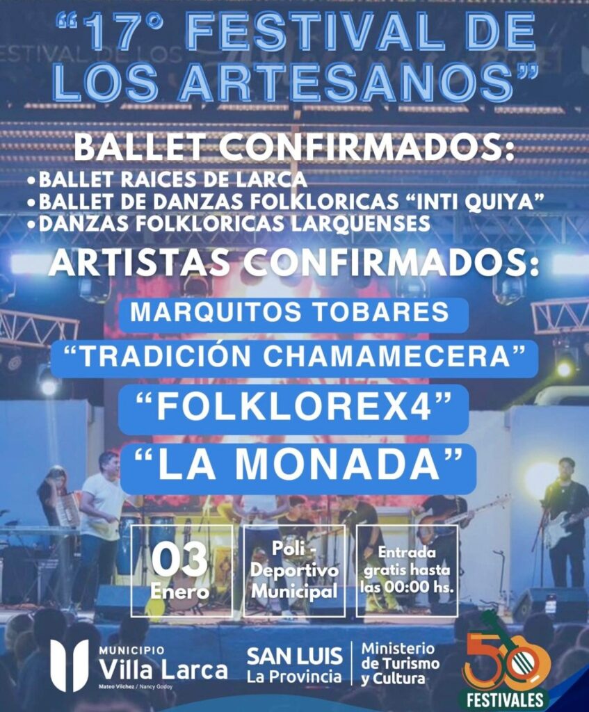 Villa Larca comienza el año nuevo con el 17° Festival de los Artesanos