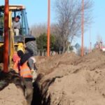 Avanza la obra de gas natural en el barrio Malvinas Argentinas de Juana Koslay