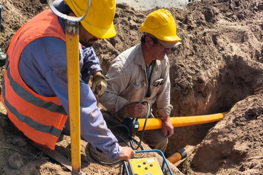 Avanza la obra de gas natural que beneficiará a más de 1.500 familias de La Punta