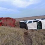 _*Una camioneta con carga volcó sobre la ruta nacional 8*_