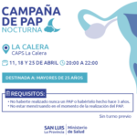 Comienza la campaña de PAP nocturna en La Calera