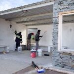 Reparación y mantenimiento de garitas de colectivos de La Punta